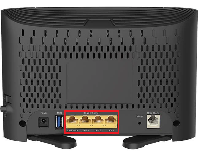 D-Link-DSL-3785 LAN Ports